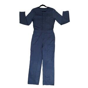 ROAMERS Organic Cotton Utility Jumpsuit Women’s Size 27 Blue Coverall Workwear